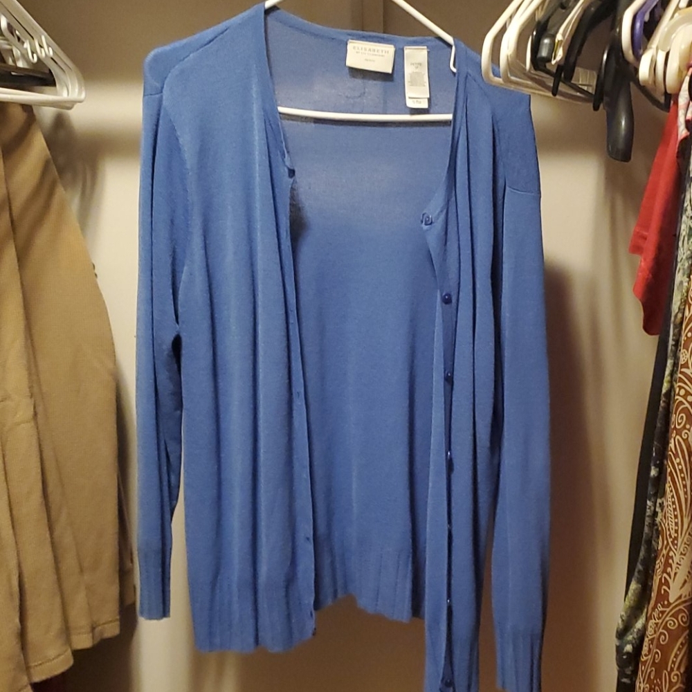 Cute Periwinkle dress cardigan